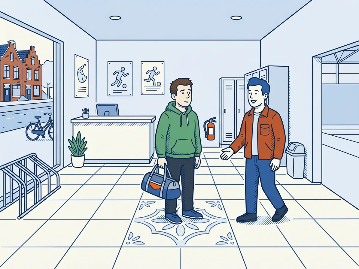 Illustratie bij het verhaal: Hoi, ik ben nieuw hier